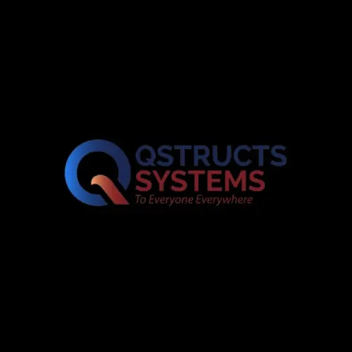 Qstructs Systems logo on black