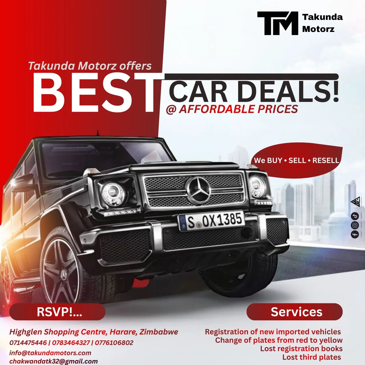 Takunda Motorz best car deals flyer