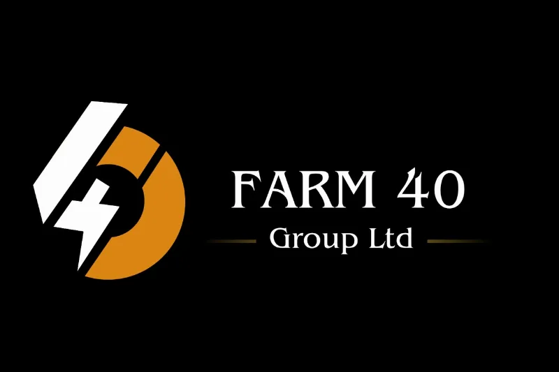 Farm 40 Group logo on black