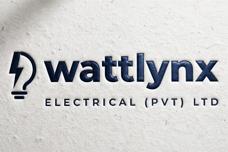 Wattlynx Electrical logo embossed on paper