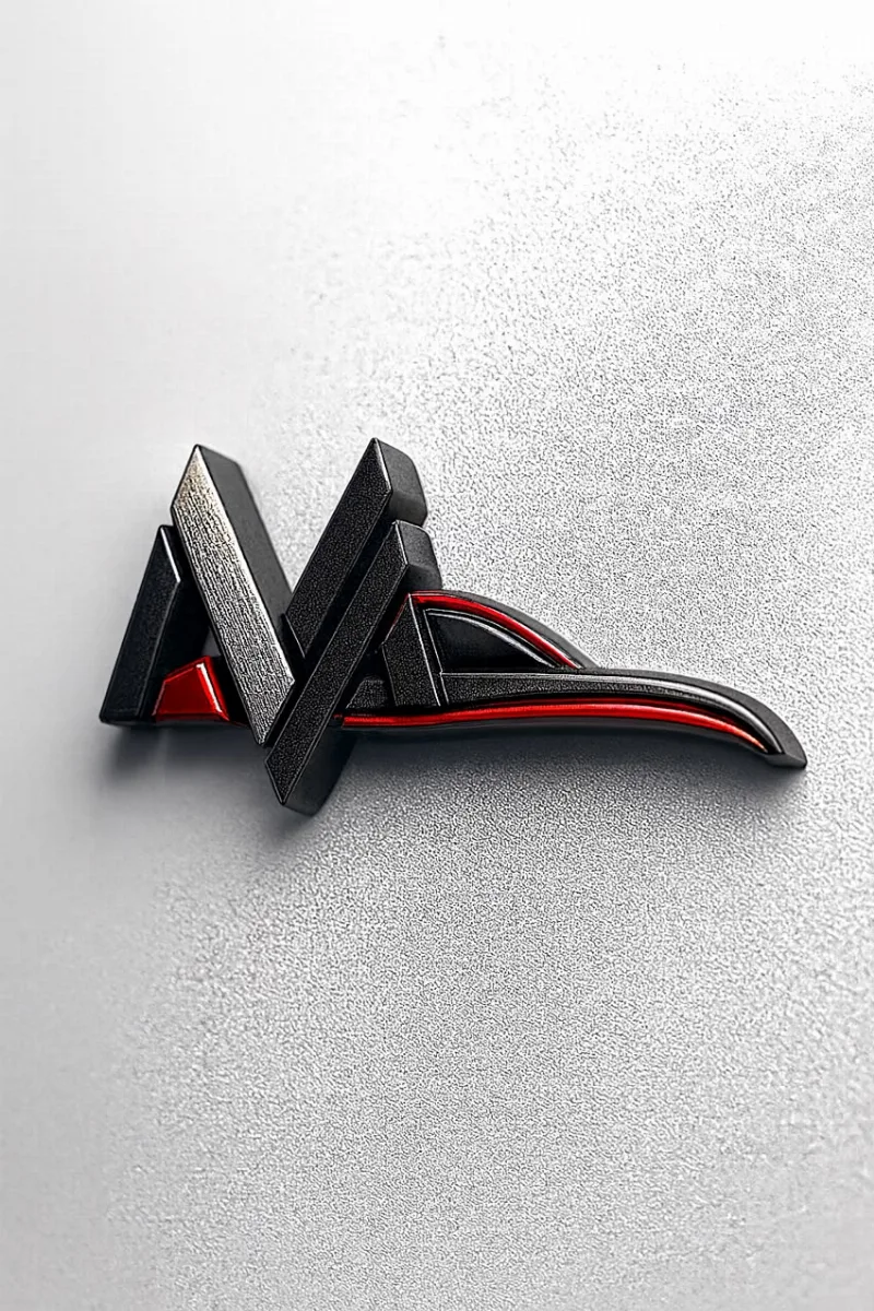 Mazda Village logo embossed on textured paper