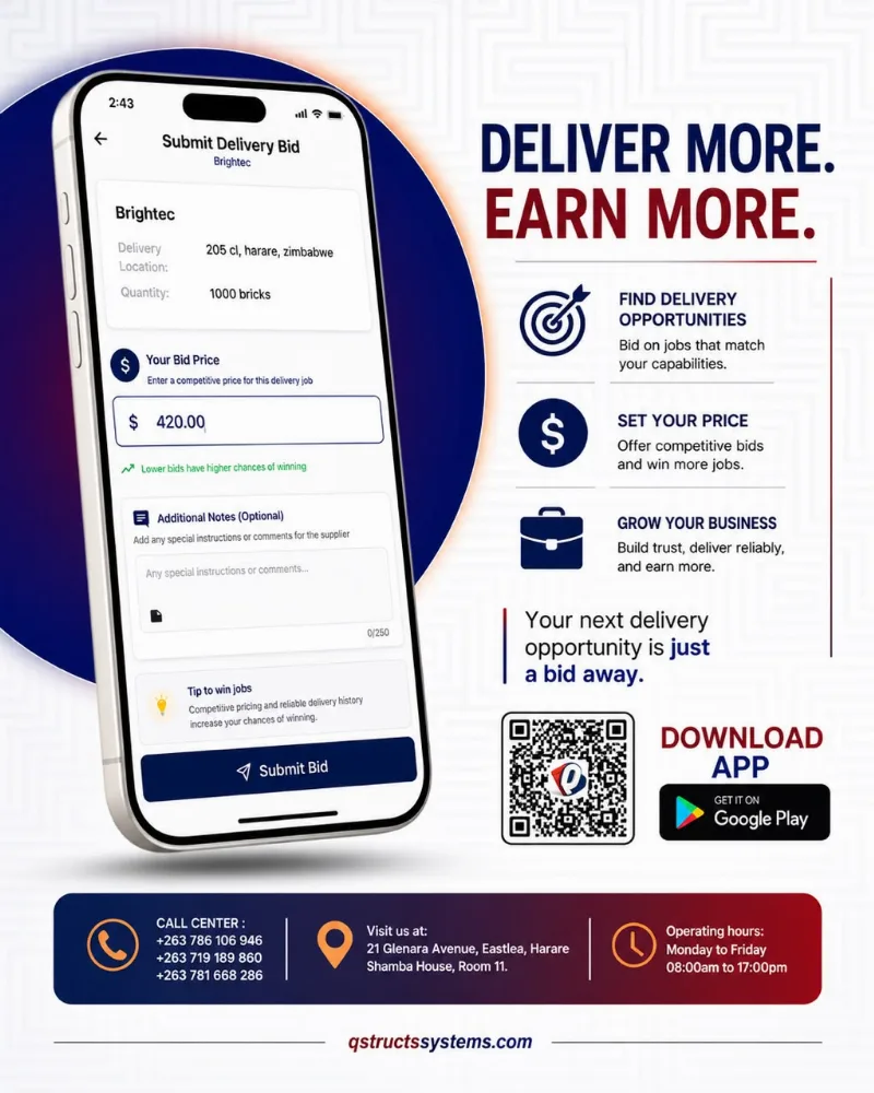 Delivery app flyer recruiting drivers