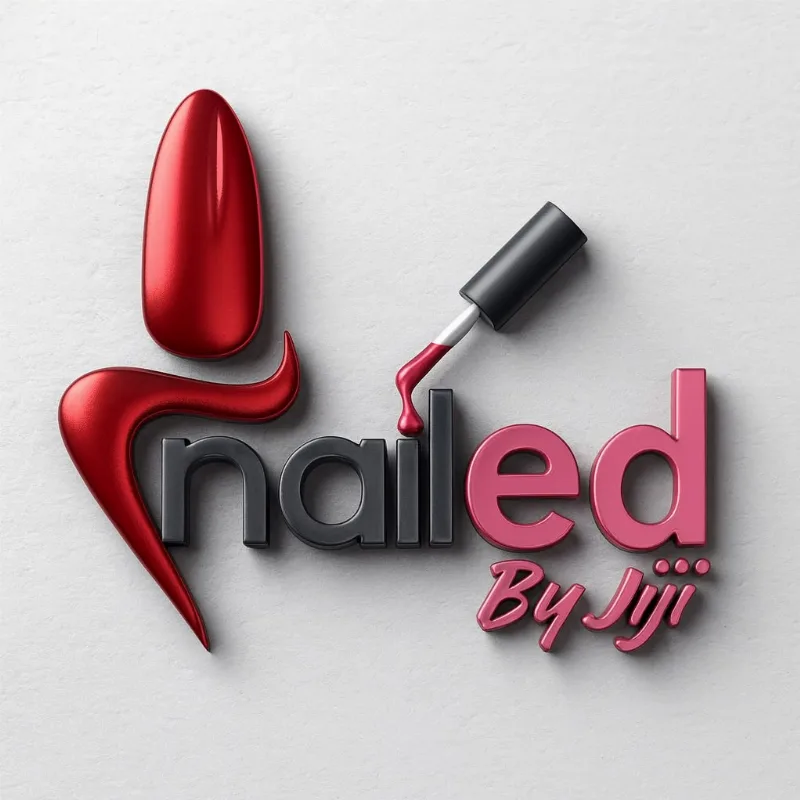 Nailed by Jiji 3D logo on a light wall